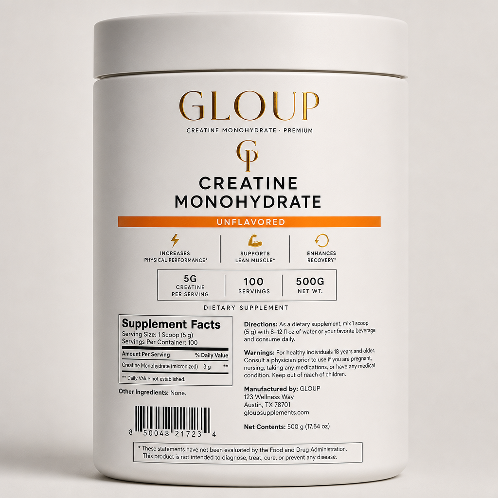 Creatine Monohydrate - Label detail view
